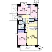 6990万円　3LDK　専有面積66.70㎡