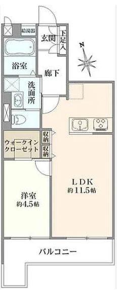 1LDK　3,280万円　専有面積42.50㎡