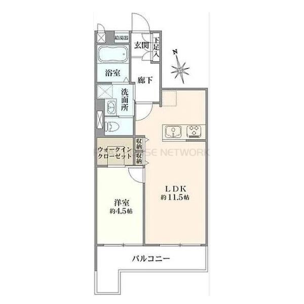 1LDK　3,280万円　専有面積42.50㎡
