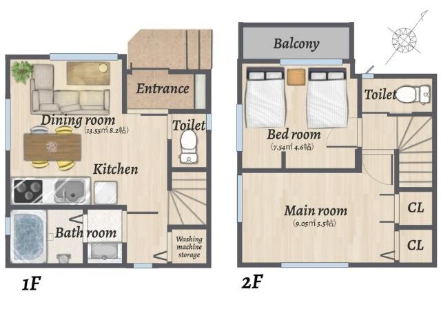 4180万円、2DK、土地面積58.61m2、建物面積44.76m2