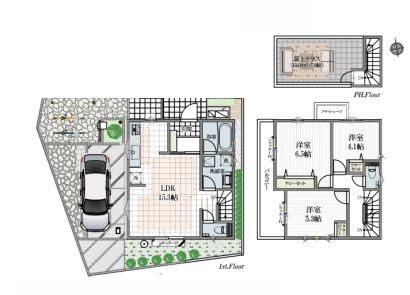 3ＬＤＫ　10,390万円　建物面積96.39㎡
