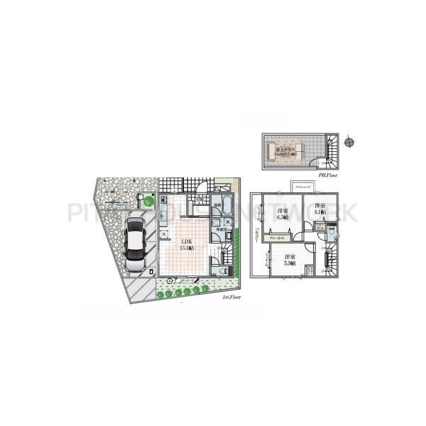 3ＬＤＫ　10,390万円　建物面積96.39㎡