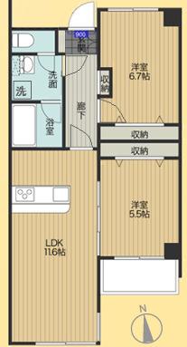 2LDK　価格4,980万円