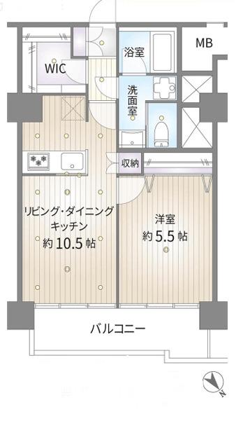 1LDK+WIC　価格3,380万円