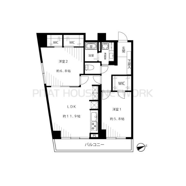2LDK+3WIC　価格6,280万円
