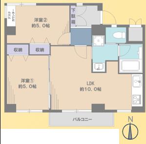 2LDK　価格3,980万円