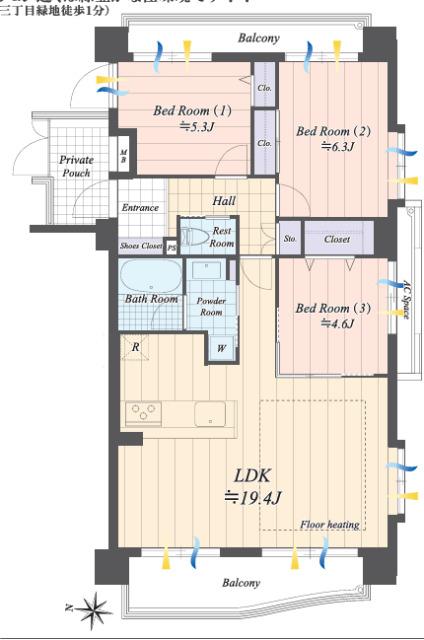 3LDK　価格11,480万円