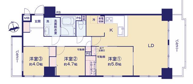 3LDK 　価格7,180万円