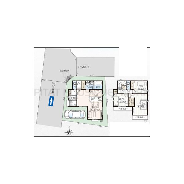 3LDK+WIC+カースペース１台分　価格8,780万円