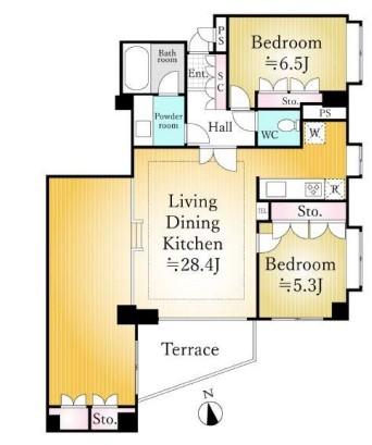 2LDK　価格1億980万円