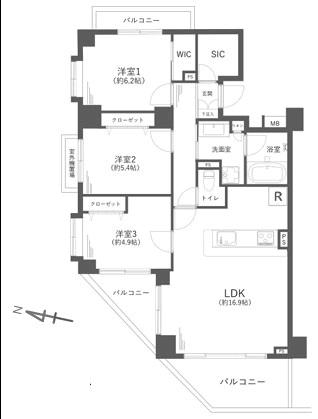 3LDK　価格7,699万円