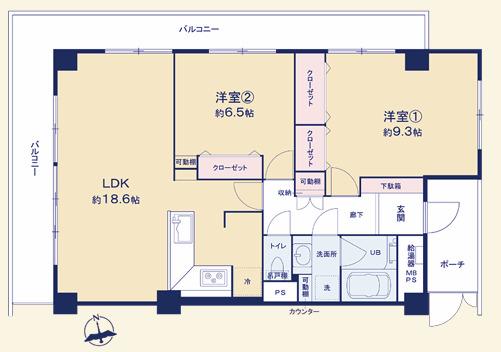 2LDK　価格5,980万円