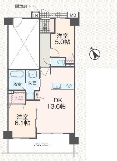 2LDK　価格5,380万円