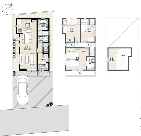 3LDK＋ロフト　価格7,780万円