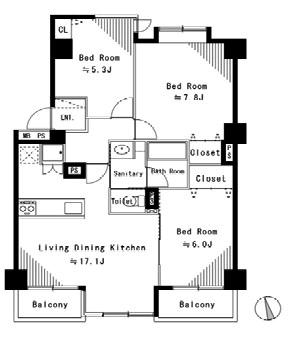 3LDK　価格2,698万円
