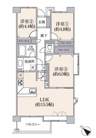 3LDK　価格4,090万円
