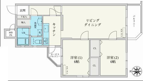 2LDK　価格2,380万円