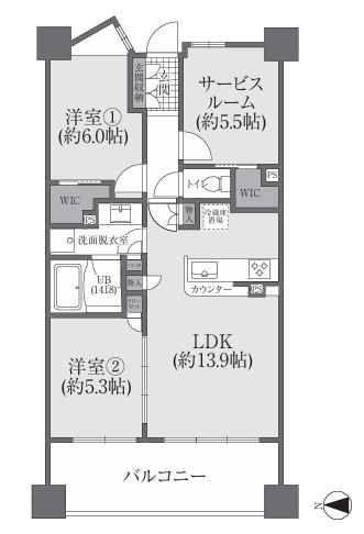 2SLDK　価格4,680万円