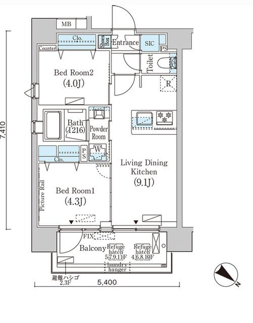  間取り図写真