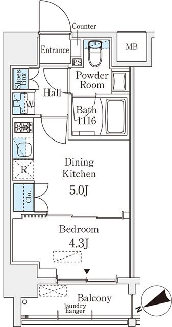 ベルファース八丁堀Ｗｅｓｔ（806） 間取り図画像