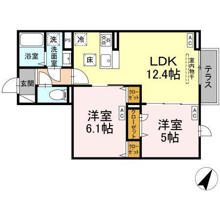 セレスティア白鷺Ⅱ（103） 間取り図画像