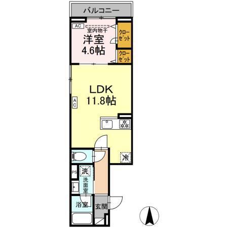 セレスティア大谷田Ⅲ（302） 間取り図画像