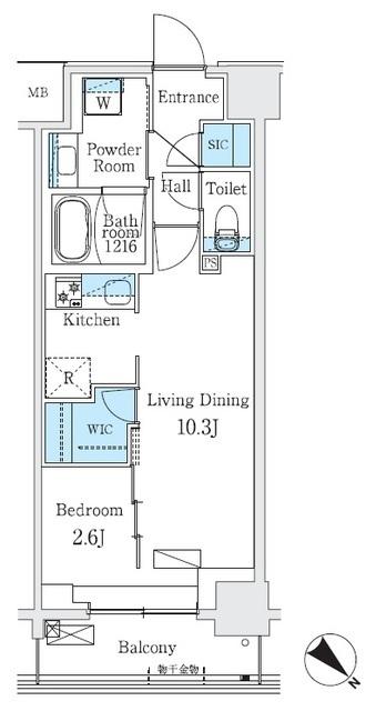 Ｕｒｂａｎ　Ｂｒｅｅｚｅ　巣鴨（609） 間取り図画像