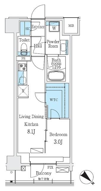 Ｕｒｂａｎ　Ｂｒｅｅｚｅ　巣鴨（508） 間取り図画像