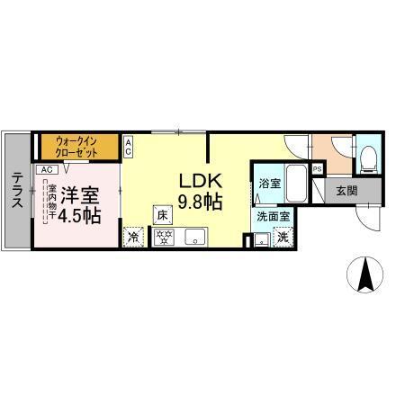 セレスティア谷在家Ⅱ（105） 間取り図画像