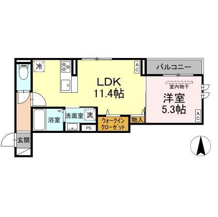 セレスティア扇Ⅵ（303） 間取り図画像