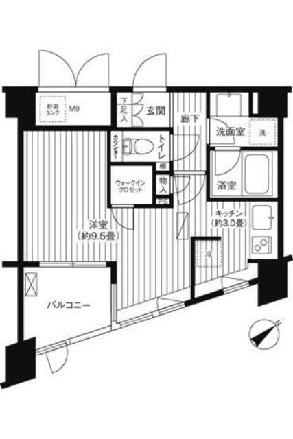 コスモリード新宿余丁町（101） 間取り図画像