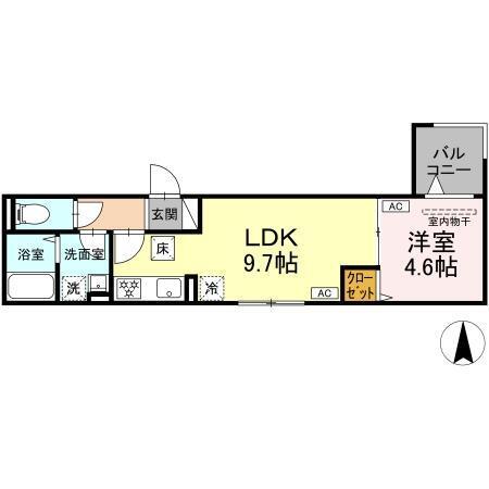 セレスティア大谷田Ⅴ（103） 間取り図画像