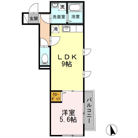 グリーンコート（102） 間取り図画像