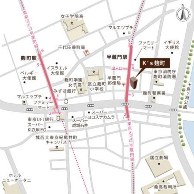 Ｋ’ｓ麹町（503） 地形図・案内図