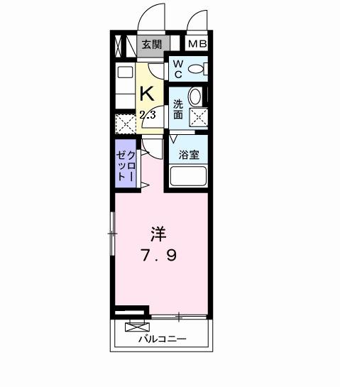 ＧＲＡＮＤＩＯ　春岡（203） 間取り図画像