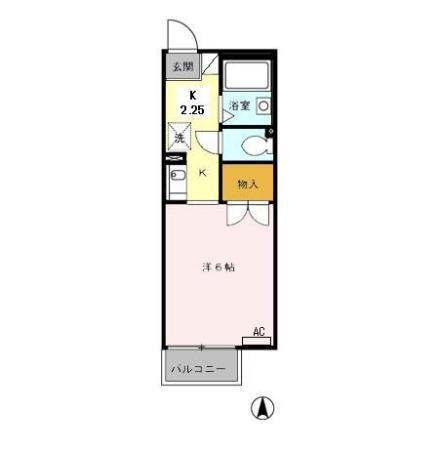 リバティスクエア　Ｂ（201） 間取り図画像