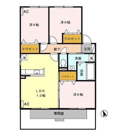 ベルドミール（102） 間取り図画像