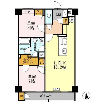 ＴＲＩ−ＳＴＡＧＥ（205） 間取り図画像