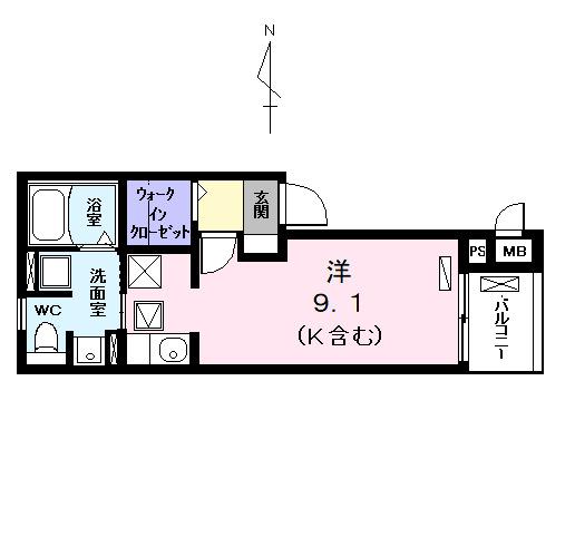 コントレイル（103） 間取り図画像