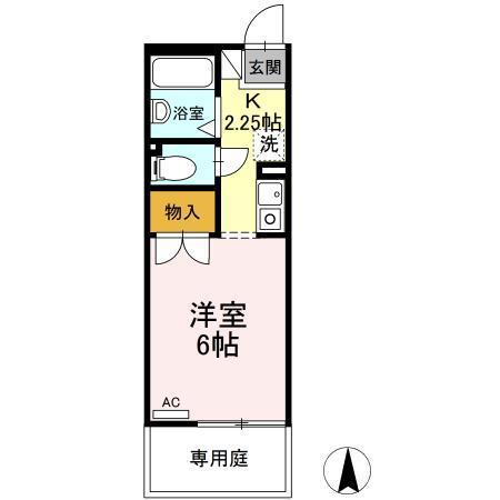 リバティスクエア　Ａ（103） 間取り図画像