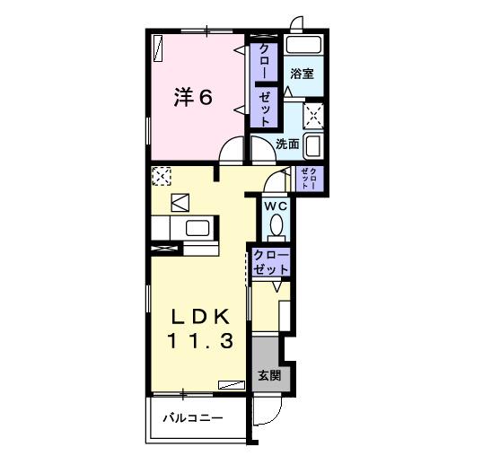 プロヴィダンス　Ｔ（101） 間取り図画像
