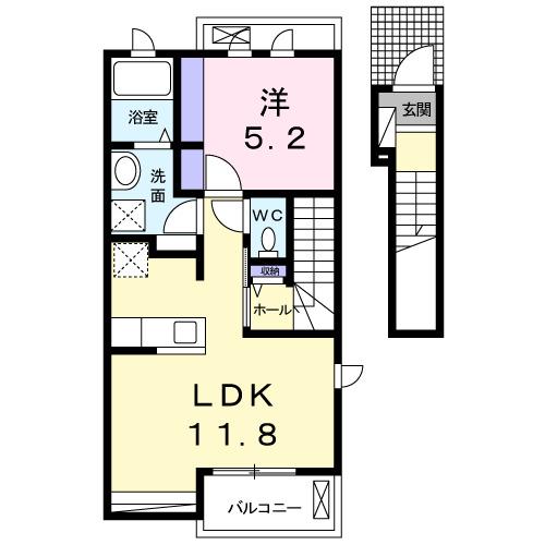 ペリドット鳴浜（201） 間取り図画像