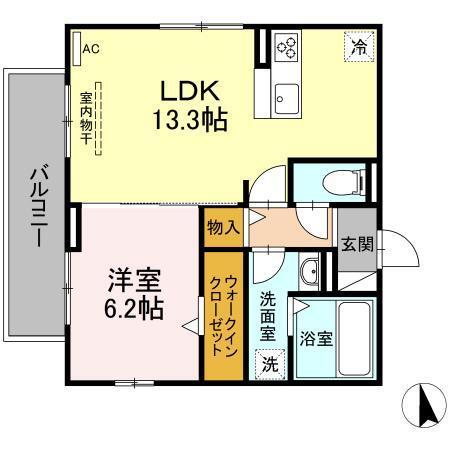サンティモン（302） 間取り図画像