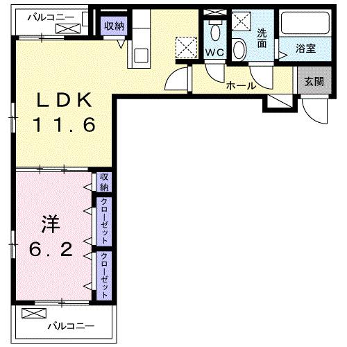 Ｌｕｍｉｎｏｕｓ（ルミナス）Ⅰ（202） 間取り図画像