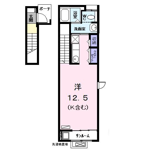 Ｔ・ＰＬＡＣＥ　Ⅱ（201） 間取り図画像