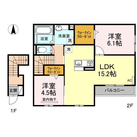 ＯkitaＴerrace（201） 間取り図画像