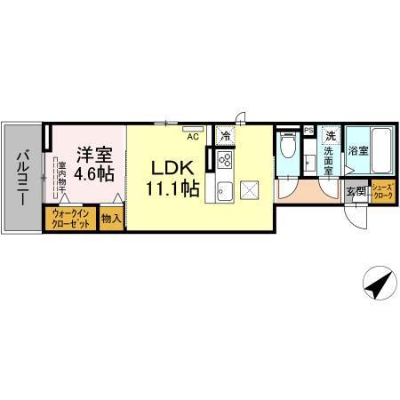 スリーエイト　キミ（202） 間取り図画像