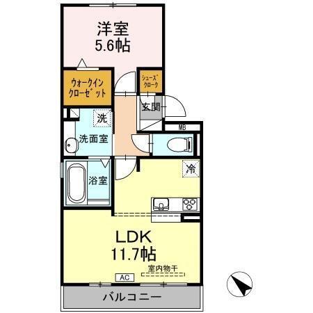 リブラン（202） 間取り図画像
