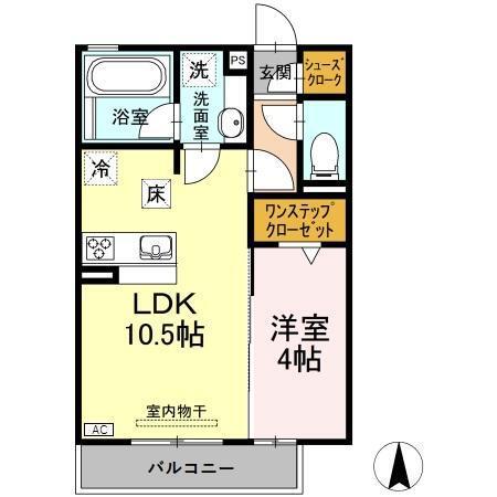 グレース川八（106） 間取り図画像