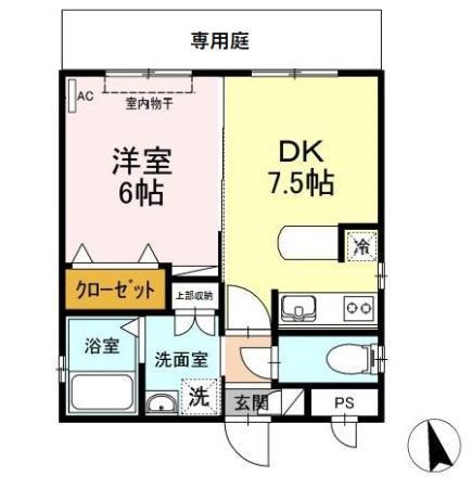 タウンコート砂田（101） 間取り図画像